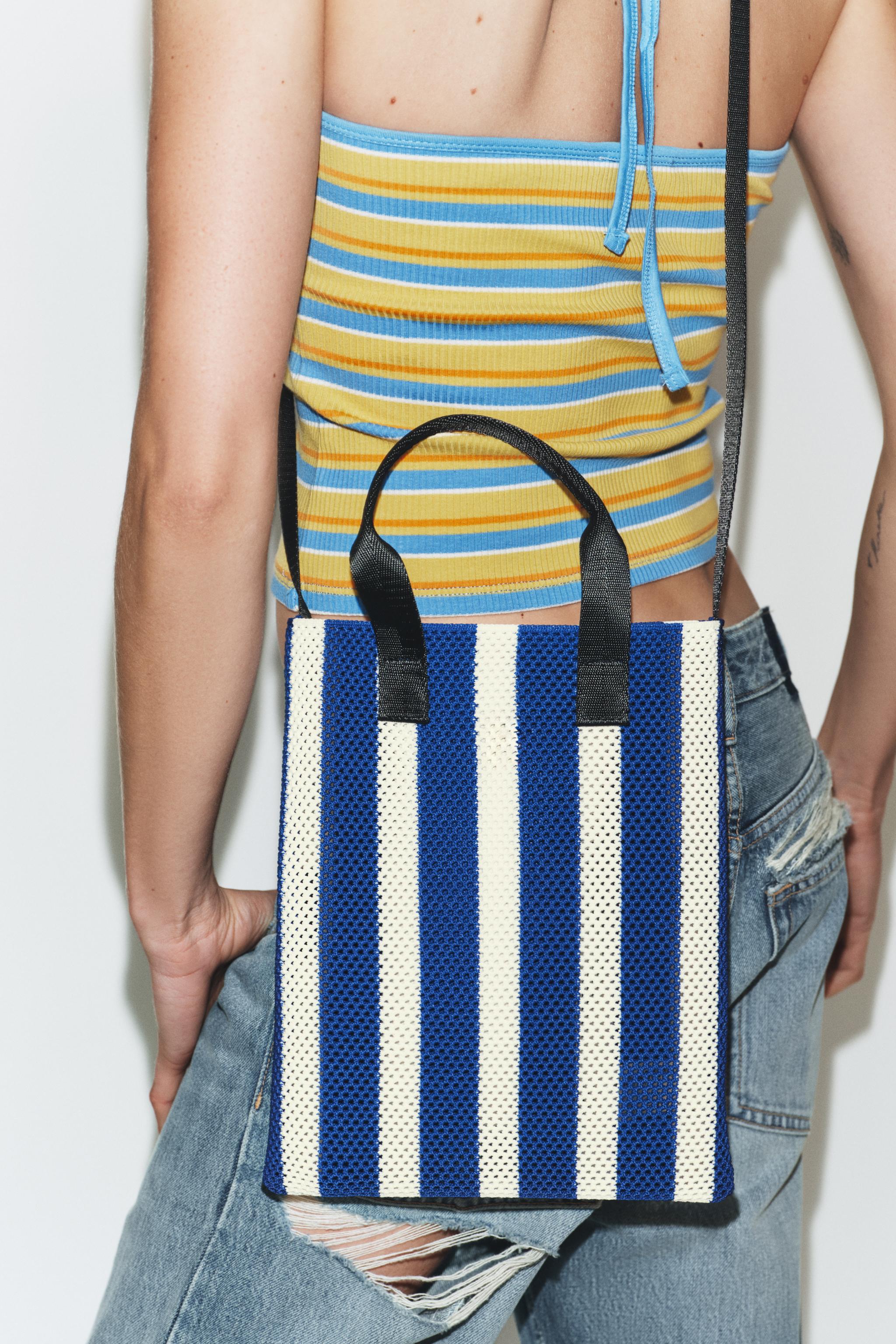 MINI SAC SHOPPER EFFET AJOURÉ